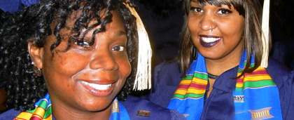 Two 2015 Howard University School Of Social Work Graduates At Ceremony